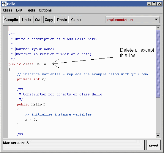 simple bluej programs
