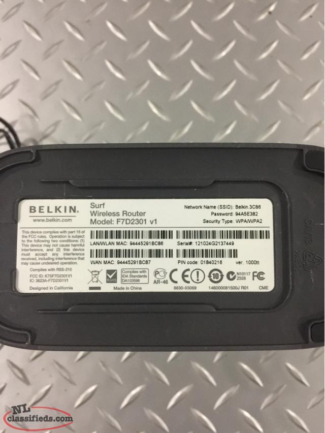 Belkin f7d2301 v1 software